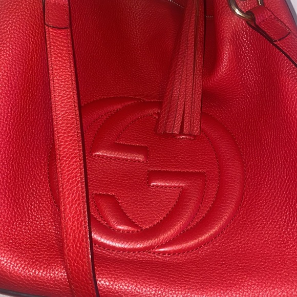Gucci Large Red Soho Bag 100% Authentic!!! - Picture 2 of 11